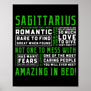 Boogschutter Persoonlijkheid Quote Astrologie Grap Poster