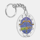 Boogschutter & Ram Acryl Sleutelhanger (Voorkant Links)