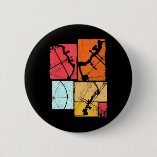 Boogschutter Recurve boogschieten Sport Ronde Button 5,7 Cm