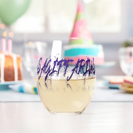 Boogschutter - Reflectie Wijnglas Zonder Voet