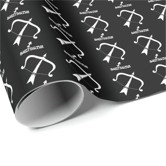 Boogschutter Silhouet Wrapping Papier (Rol Hoek)