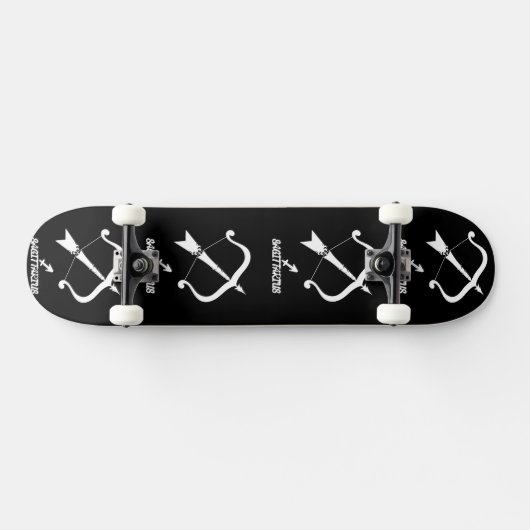 Boogschutter Silhouette Skateboard (Horizontaal)