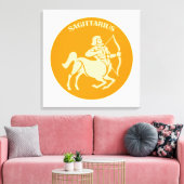 Boogschutter, Sterrenbeeld, Horoscoop, Astrologie Canvas Afdruk (Insitu (Woonkamer))