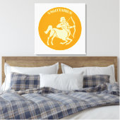 Boogschutter, Sterrenbeeld, Horoscoop, Astrologie Canvas Afdruk (Insitu (Slaapkamer))