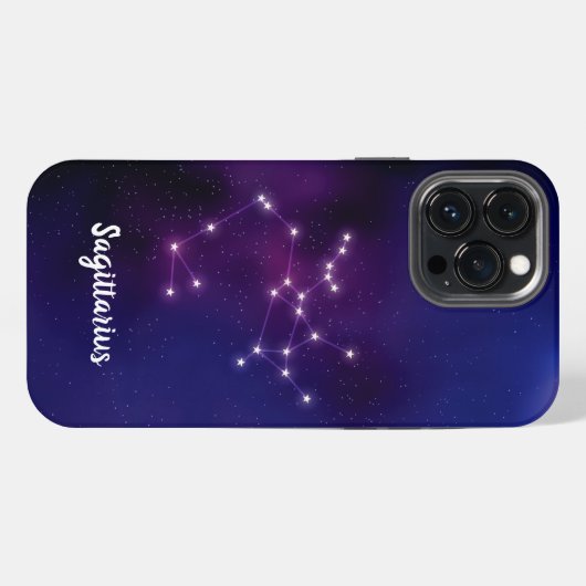 Boogschutter sterrenbeeld iPhone hoesje (Achterkant horizontaal)