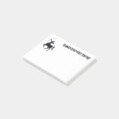 Boogschutter Sterrenbeeld Lijn Kunst – Kosmische D Post-it® Notes (Schuin)