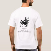Boogschutter sterrenbeeld: optimistisch en avontuu t-shirt (Achterkant)