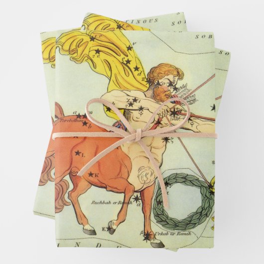 Boogschutter,  sterrenbeeld Urania's Mirror Inpakpapier Vel (In situ)