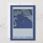 Boogschutter Sterrenbeeld Vintage Zodiac Astrologi (Voorkant)