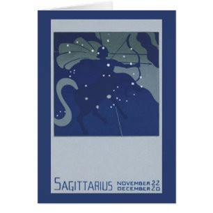 Boogschutter Sterrenbeeld Vintage Zodiac Astrologi