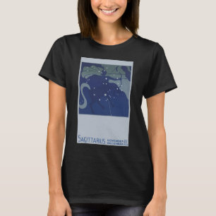 Boogschutter Sterrenbeeld Vintage Zodiac Astrologi T-shirt