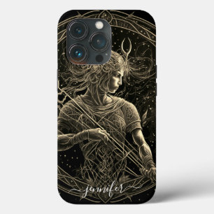 Boogschutter sterrenbeeld zwart goud Case-Mate iPh iPhone 13 Pro Hoesje
