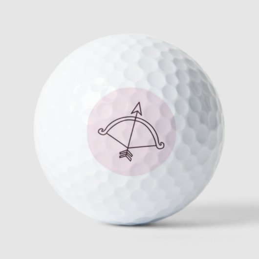 Boogschutter symbool golfbal golfballen (Voorkant)