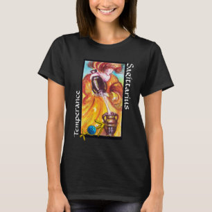 BOOGSCHUTTER, TEMPERANCE TAROT ZODIAC VERJAARDAG T T-SHIRT