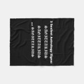 Boogschutter Verjaardagscitaten _boogschutter Astr Fleece Deken (Voorkant (Horizontaal))