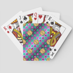 Boogschutter & Vuur Hond Pokerkaarten