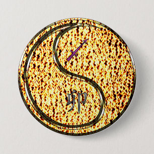 Boogschutter & Vuur Konijn Ronde Button 7,6 Cm
