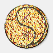 Boogschutter & Vuur Tijger Magneet (Voorkant)
