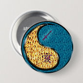 Boogschutter & Water Varken Ronde Button 7,6 Cm (Voorkant /achterkant)