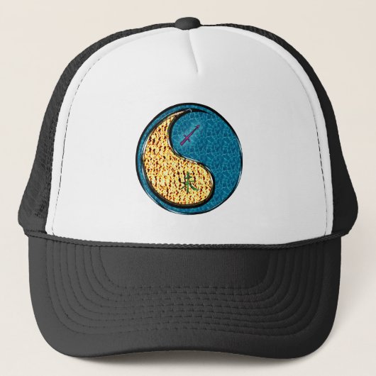 Boogschutter & Watergeit Trucker Pet (Voorkant)