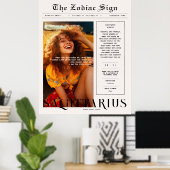 Boogschutter | Zodiac Astrologie Foto Krant Poster (Thuiskantoor)