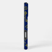 Boogschutter Zodiac + Astrologie Symbolen PTN Gld  iPhone Hoesje (Rechterkant)