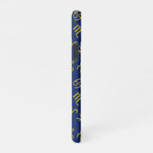 Boogschutter Zodiac + Astrologie Symbolen PTN Gld  iPhone Hoesje (Rechterkant)