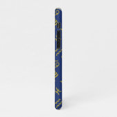 Boogschutter Zodiac + Astrologie Symbolen PTN Gld  iPhone Hoesje (Linkerkant)