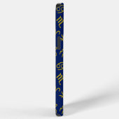 Boogschutter Zodiac + Astrologie Symbolen PTN Gld iPhone Hoesje (Rechterkant)