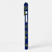 Boogschutter Zodiac + Astrologie Symbolen PTN Gld  iPhone Hoesje (Linkerkant)