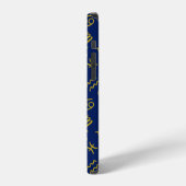 Boogschutter Zodiac + Astrologie Symbolen PTN Gld iPhone Hoesje (Linkerkant)