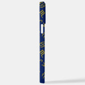 Boogschutter Zodiac + Astrologie Symbolen PTN Gld iPhone Hoesje (Rechterkant)