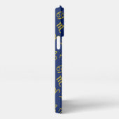 Boogschutter Zodiac + Astrologie Symbolen PTN Gld  iPhone Hoesje (Rechterkant)