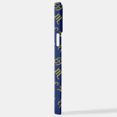 Boogschutter Zodiac + Astrologie Symbolen PTN Gld  iPhone Hoesje (Rechterkant)