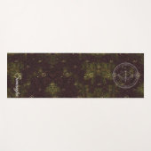 Boogschutter Zodiac Custom Paarse gouden bloem Yogamat (Voorkant (horizontaal))