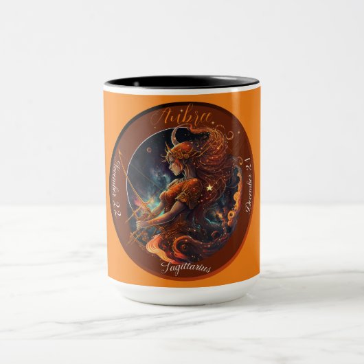 Boogschutter Zodiac  Dated Coffee Mok (Midden)