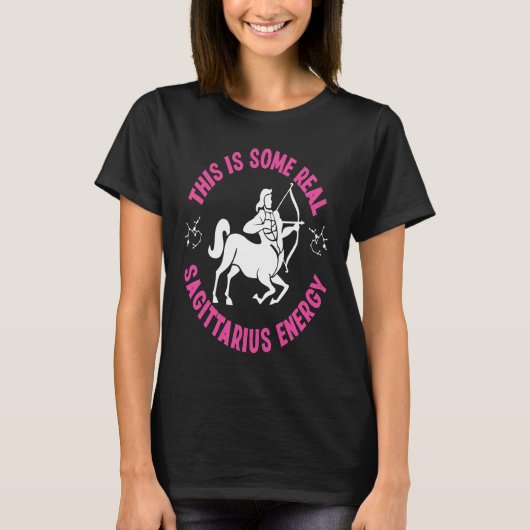 Boogschutter Zodiac Dit is een echte Boogschutter  T-shirt (Voorkant)
