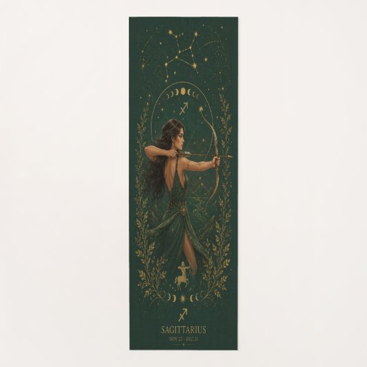 Boogschutter Zodiac Hemel Yoga Mat (Voorkant)