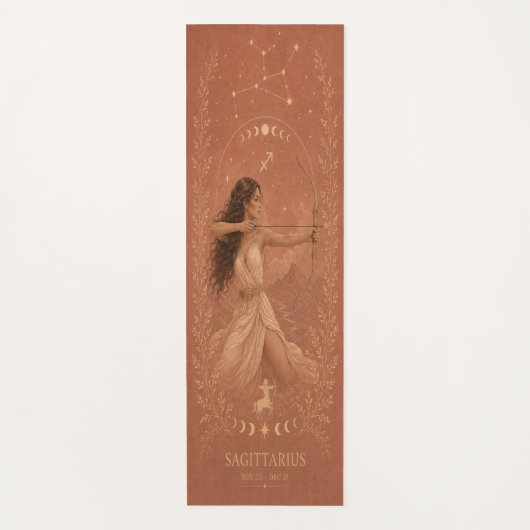 Boogschutter Zodiac Hemel Yoga Mat (Voorkant)