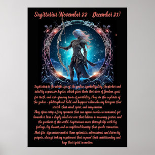 Boogschutter Zodiac Kunst Poster