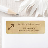 Boogschutter Zodiac Sign - Retouradreslabels Etiket (Insitu)