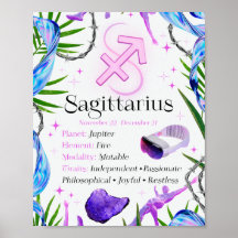Boogschutter Zodiac Sterrenbeeld Y2K Wit 4:5 Poste