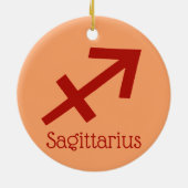 Boogschutter Zonneteken Sterrenbeeld Symbool Keramisch Ornament (Achterkant)