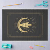 Boogschutter zwart en goud mystieke Zodiac Tarot Tissuepapier (Craft)