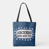 Boogschutters hebben meer leuke Canvas tas (Achterkant)