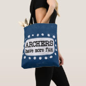 Boogschutters hebben meer leuke Canvas tas (Dichtbij)