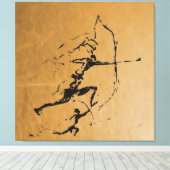 Boogschutters uit de Steentijd Canvas Afdruk (Insitu (Houten vloer))