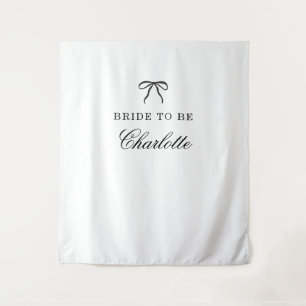Boogscript Coquette Bruid Wordt Achtergrond Wandkleed