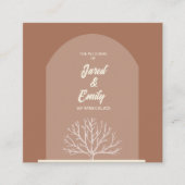 Boogstijl Natuur Wedding QR Code Enclosure Kaart (Voorkant)