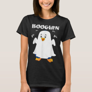 Booguin Halloween pinguin in spookkostuum grappig T-shirt